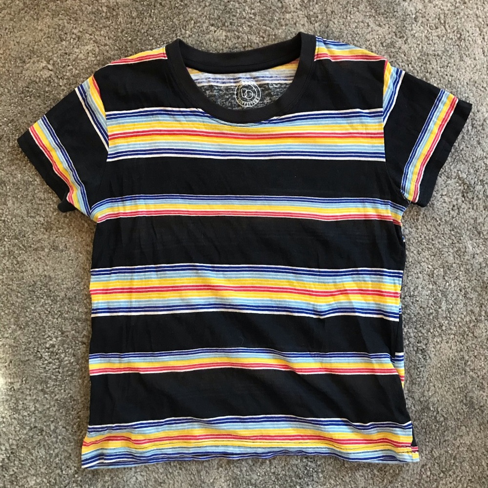 Rainbow striped t shirt
